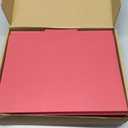 File Folder, 1/3 Cut Tab, Letter Size, Red, Great for Organizing and Easy File Storage, 100 Per Box