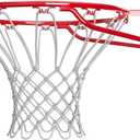 Spalding Regulation Size 18" Steel Basketball Rim with Net Included | Choose from Fixed or Breakaway | Replacement Rim for Indoor or Outdoor Hoop