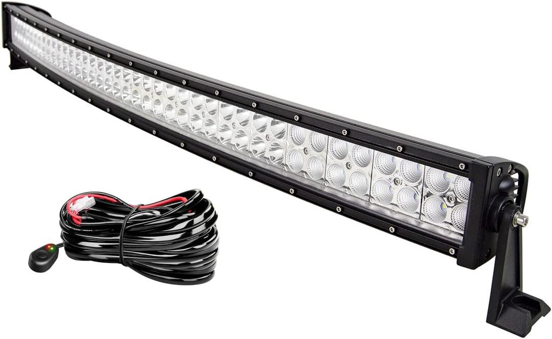 Willpower 42 inch 240W LED Light bar,45 inch Include Mounting Bracket Spot Flood Combo Work Light Bar + Wiring Harness Kit for Truck Car ATV SUV 4X4 4WD Jeep Truck Driving Lamp 10-30V DC