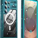 for Samsung Galaxy S25 Ultra Waterproof Case, [Fit for Magsafe] [IP68 Water Proof] [Built-in Screen Protector], Magnetic Heavy Duty Military Grade Rugged Phone Case for S 25 Ultra 6.9", Teal