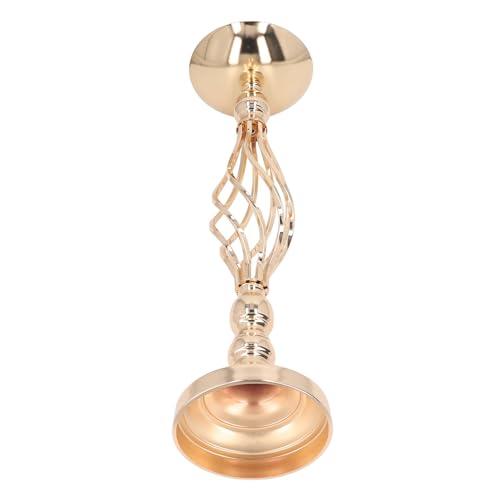 (2) Table Metal Candlestick Wedding Candlestick Decoration Table Candlestick Decoration Suitable for Family Dinner, Party, Wedding (Medium)