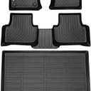 HAFIDI Floor Mats & Cargo Liner Set Fit for 2022 2023 2024 2025 Volkswagen Taos AWD All Weather Protection TPE Anti-Slip Car Full Set Floor Liners Custom VW Taos Accessories - Black