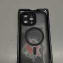 TOCOL Magnetic for iPhone 15 Pro Max Case with 2 Pack Privacy Screen Protector, Upgraded Full Camera Protection, Fit for Magsafe, Non-Slip, Drop Protection, Privacy Black