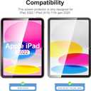NEW'C 2 Pack Designed for iPad (A16) 11th Generation 2025, iPad 10th Generation 10.9 inches 2022 Screen Protector Tempered Glass, Bubble Free, Ultra Resistant (Easy Installation Frame)