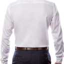 Calvin Klein Mens Dress Shirt Regular Fit Non Iron Stretch Solid (White, M)