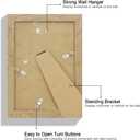 Hongkee 6x9 Picture Frame Set of 2, Made of Real Glass and Natural Oak Wooden Frame - 6 by 9 Photo for Wall or Tabletop Display, Natural Oak