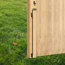 36" Cane Bolt Gate Drop Rod Heavy Duty Gate Hardware, Gate Ground Latch for Wood Metal Vinyl Gates Doors Stopper for Gate Ground, Wrought Iron Gate Latches, Black Finish-1 Pack