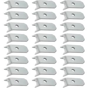 24pcs Trailer Wood Deck Clips Heavy Duty Floor Hold Down Steel Clips 1/4" Plate, Bearclaw Steel Clips fit for Trailer, Truck, Warehouse and Boat Deck Planks