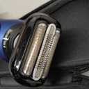 Braun Electric Shaver for Men, Series 6 6120s, Wet & Dry Shave, Turbo & Gentle Shaving Modes, with Precision Trimmer & Pouch, Blue (3 Piece Set)