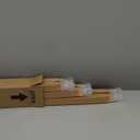 MYshade 6 Pack Temporary Blackout Paper Shades for Windows,Paper Pleated Blinds with Adhesive,No Tools No Drilling Free Cut Size Temporary Room Darkening Shades(Brown, 36" W x 72" H)