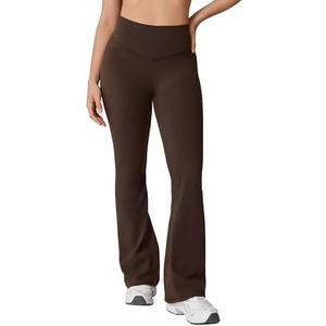 UNISSU Hugcurve No Front Seam High Waisted Flare Leggings for Women Bootcut Yoga Pants Buttery Soft - 29.5''/31.5''/33.5'', Medium