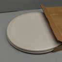 Mayfair Cameron Bone Toilet Seat, Non Slip Heavy Duty Wood, Easy Clean, Made in USA, Round