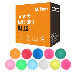 Colored Ping Pong Balls: 3 Star 40mm Table Tennis Balls for Outdoor Training Yard Party Kids Game Cat Dog Ferret Toys