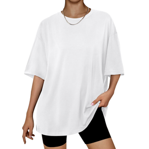 Trendy Queen Womens Oversized Summer T Shirts Fashion Workout Plus Size Tops Short Sleeve Beach Vacation Gym Clothes 2025, Size L