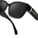 FIMILU Polarized Sunglasses Fit Over Glasses for Women, Oversized Square Sunglasses for Driving & Outdoor UV400 Protection