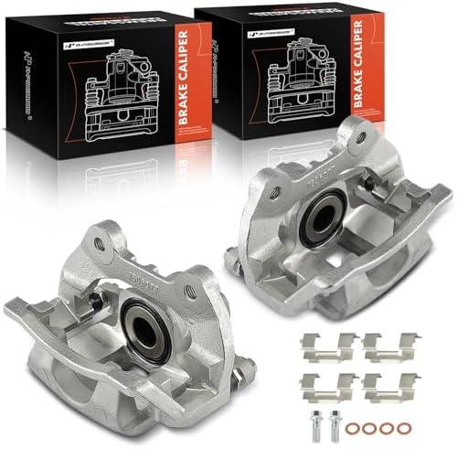 A-Premium Disc Brake Caliper Assembly with Bracket Compatible with Select GMC, Buick, Saturn, Chevy and Cadillac Models - Acadia (Limited), Enclave, Outlook, Traverse, XTS - Rear Driver and Passenger