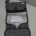 Kopi Baby Portable Diaper Changing Pad - Baby Diaper Changer Travel Bag with Wipes Pocket, Smart Design Portable Changing Mat, Infant Travel Station Kit, Gift for Newborn Girl & Boy - Black Arrows (Premium)