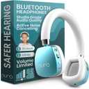 Puro Sound Labs Noise Cancelling Headphones for Kids - 85 dB Volume Limit, Built in Mic, 35-Hour Battery, Lightweight On Ear Design & Comfy Fit, Bluetooth Headphones for Kids – PuroQuiet Plus, Teal