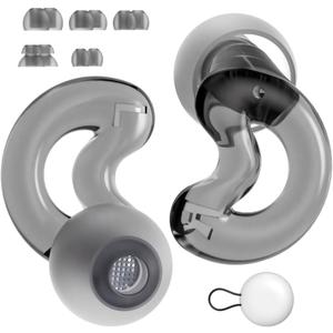 Ear Plugs for Noise Reduction - Discreet,Clear Speech Earplugs for Noise Sensitivity - 33dB Background Sound Relief Ear Stopper with Case for Overstimulated Parenting,Social Gathering,Work