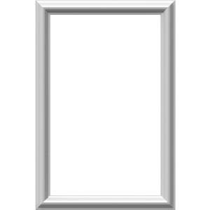 Ekena Millwork PNL16X24AS-01 16"W x 24"H x 1/2"P Ashford Molded Classic Wainscot Wall Panel, Factory Primed White