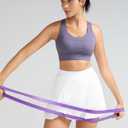 RUNNING GIRL High Impact Sports Bra for Women,Criss-Cross Back Top with Moulded Cups Womens Sports Bra High Support (Purple, XL)