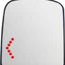 Driver Side Mirror Replacement for Suburban GMC Sierra Yukon 2007 2008 2009 2010 2012 2013 2015 2017 2018, Left Exterior Side Rearview Mirrors Glass, with Backing Plate, Power Heated,Turn Signal