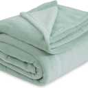 Fleece Bed Blankets Queen Size Grey - Soft Lightweight Plush Fuzzy Cozy Luxury Blanket Microfiber, 90x90 inches