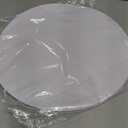 50 Pieces Baby Blue Paper Place Mats Round Disposable Table Mats Paper Doilies Decorative Placemats for Wedding Banquet Party Home Dining Tableware Decor