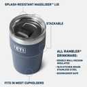 YETI Rambler 16 oz Stackable Tumbler, Vacuum Insulated, Stainless Steel with MagSlider Lid | Stackable