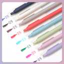 WRITECH Gel Pens Fine Point: Retractable 0.5mm Multicolor Ink 8ct Silent Click No Smear Smudge Extra Smooth Writing Bullet Tip Colored Pen Non Bleed for Journaling Note Taking Drawing