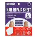 Nail Repair Sheet works for Fixation & Isolation Layer for Broken Nails, Protective Layer for Acrylic, Nail Bandage for Nail Recovery, Invisible Instant and Easy to Use, 5 Pcs