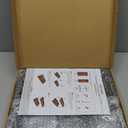 Acacia Bathroom Organizer Countertop 13.6 x 14 x 6.7 inches, 2-Tier Wood Counter Standing Rack, Countertop Storage Shelf for Organizing Bathroom Kitchen Office Desk Vanity Cosmetic Balcony (Black)