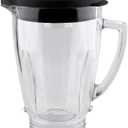 Joyparts Replacement Parts Glass Jar with lid, Compatible with Oster Pro 1200 Blender, Clear