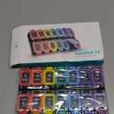 Fullicon Moisture Proof Pill Organizer 2 Times a Day, Large 7 Day Box, Spill Proof Case, Travel Container, Medicine Organizer With Secure Lids (Rainbow Black)