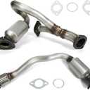 12767180 Catalytic Converter Compatible with Chevrolet Malibu 2008-2012 3.6L,Pontiac G6 2007-2009 3.6L,Saturn Aura 2007-2009 3.6L,Front Left and Right 2PCS (EPA Compliant)