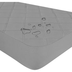 Yoofoss Waterproof Crib Mattress Protector, Quilted Fitted Crib Mattress Pad, Ultra Soft Breathable Toddler Mattress Protector Baby Crib Mattress Cover Breathable and Hypoallergenic (28''x52'') (28x52 Inch (Pack of 1), Dark Grey)