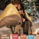 BISINNA Double Sleepinag Bag for Adults Two Person Queen Size Camping Sleeping Bag for All Season Backpacking Hiking Cold Weather with Compression Sack, X-Large