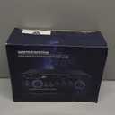 400W Home Audio Amplifier with Bluetooth 5.0, 2 Channel Stereo Receiver, Dual Karaoke Mics, FM Radio, USB/SD Playback for Home Theater, Garage, Party