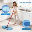 3 Pack Dust Mop Replacement Head for O-Cedar Dual-Action Dust Mop Pads Refills Microfiber Duster Mop Head Replacements Hardwood Floors Cleaning Washable Replace Pads No Handle