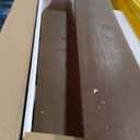 ROGMARS 72 Inches Long Walnut Floating Shelves with Led Light, 72 Inch set of 2