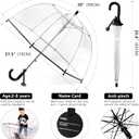 Kids Clear Umbrella for Rain Dome Bubble Umbrellas Windproof for Kids Boys and Girls