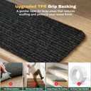 MBIGM 8" X 30" (15 in Pack) Non-Slip Carpet Stair Treads Non-Skid Safety Rug Slip Resistant Indoor Runner for Kids Elders & Pets with Reusable Adhesive - Black - Carpet Pads for Stairs