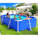 Above Ground Pool, 2025 Upgraded Frame Deep Swimming Pool, Rectangle Family Pool, Large Above Ground Pool Easy Set, Outdoor Pool, Backyard Pool for Kids and adults, Size 7Ft x 48in x 24in