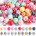 250 Pcs Beads for Pens - Focal Beads for Beadable Pens, Acrylic Bead for Beaded Pen, Spacer Bead Keychains Bracelets Crafts