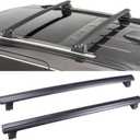 SCITOO Roof Rack crossbars Fit for Jeep Grand Cherokee 2011-2021 with Chrome/Black Grooved Side Rails,Cargo Carrier Kayak Rooftop Luggage Crossbar