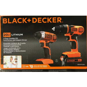 Black & Decker 20V MAX Drill/Driver Impact Combo