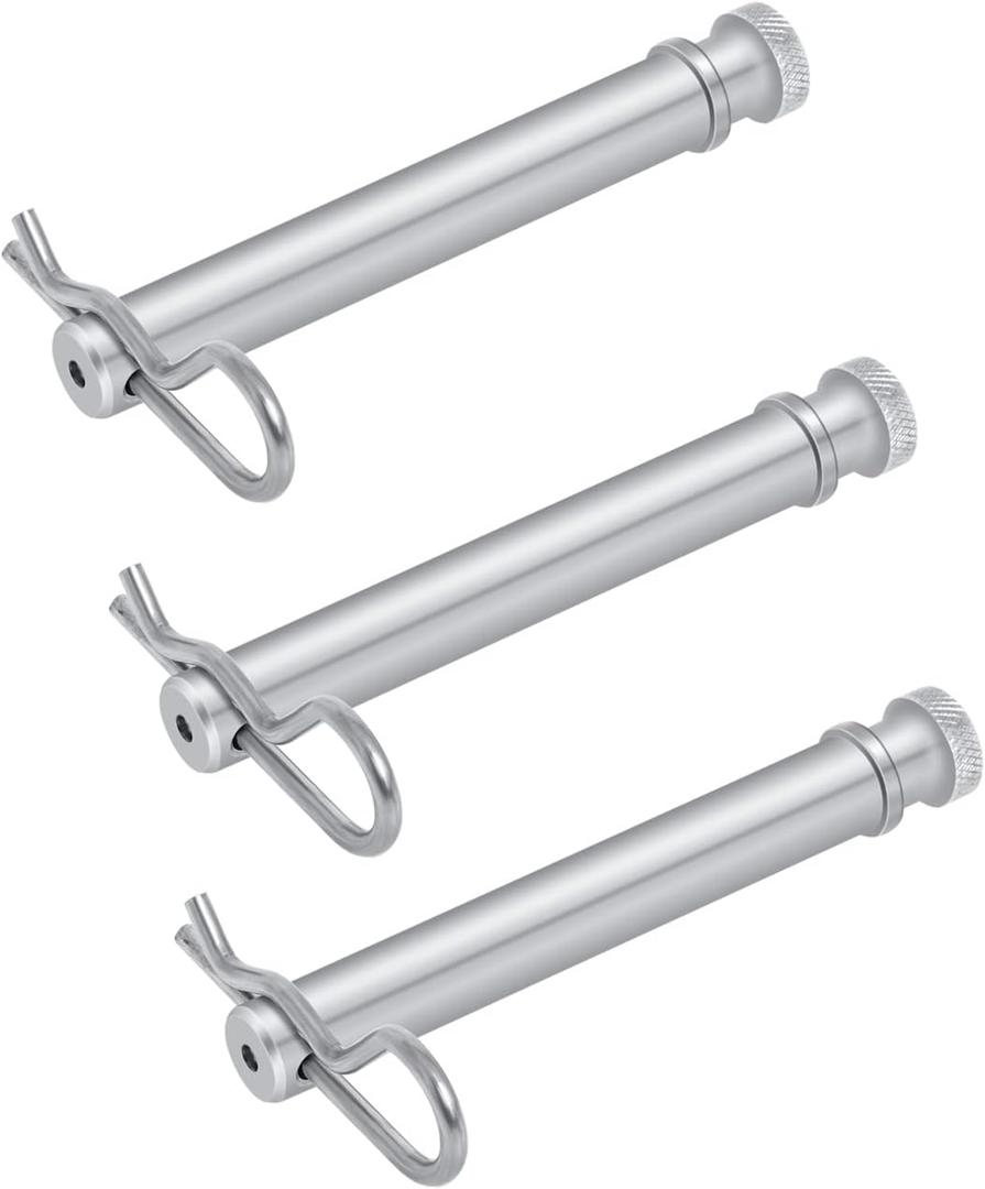 TS35010 Stainless Steel Trailer Hitch Pin and Clip for B&W 2" & 2.5" Receiver Trailer Hitches Tow & Stow Replacement Pins-3 Pack