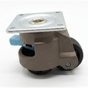 HOLKIE Leveling Casters with Ratchet Handle Design - Total Capacity 2200 lbs - Heavy Duty Industrial Casters Set of 4 with Adjustable Leveling Pads (TD60)