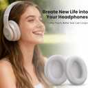 Studio Pro Headphone Ear Pads, Replacement Earpads/Cushions for Beats Studio Pro, with Premium Protein Leather, Resilient Memory Foam, Added Thickness