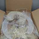 3 Pcs 35 Inch Outdoor Joy Christmas Nativity Scene Decorations with 110 LED Lights - Lighted Nativity Yard Sign for Xmas Outdoor Indoor Garden Lawn Holiday Decor (Yellow and White)